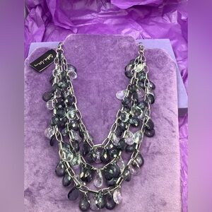 Cookie Lee Layered Tear drops necklace